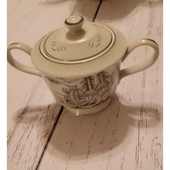 Vintage Kutani China . Tea Kettle, Creamer & Sugar bowl ( 3 pieces ) - Picture 6 of 14